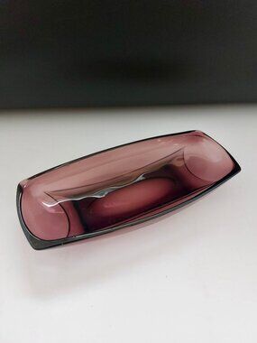 Moroccan Amethyst Relish Dish by Hazel Atlas. Purple Mid Century Moroccan Vegeta